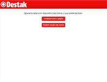 Tablet Screenshot of m.destak.pt
